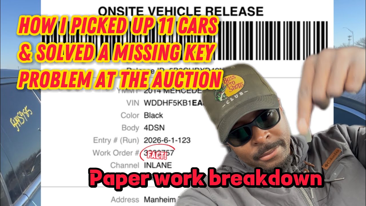 	“How I Picked Up 11 Cars & Solved a Missing Key Problem at the Auction”