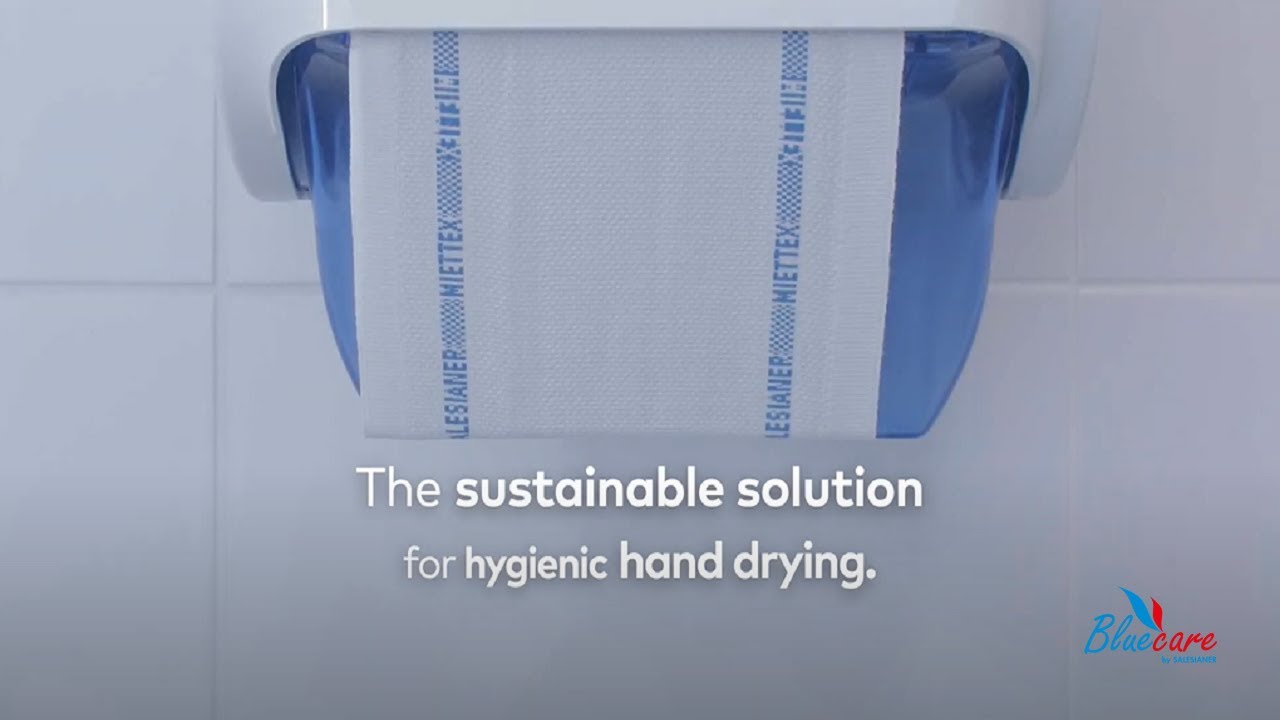 Bluecare textile hand towel dispenser – hygienic & sustainable | SALESIANER (EN)