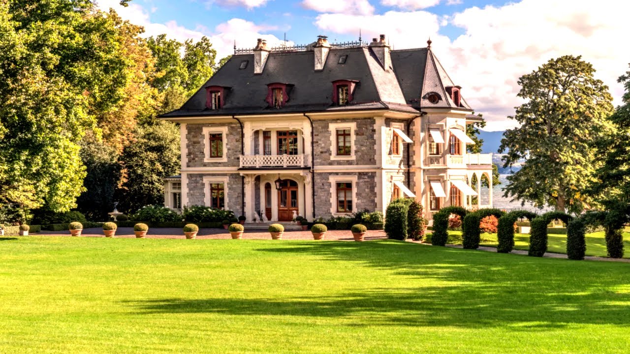 Inside a $100,000,000 USD LAKE GENEVA  MEGA MANSION With Stunning Views!