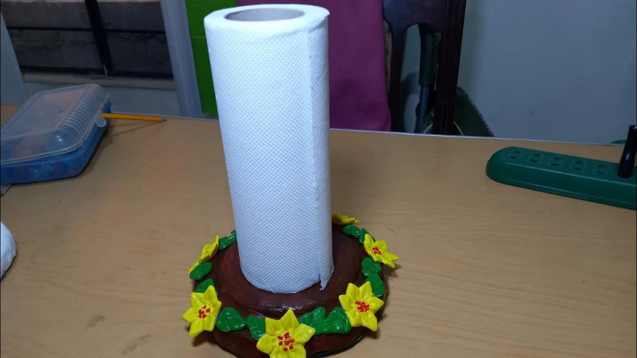PORTA ROLLO DE PAPEL TOALLA IRinconcito de manualidades