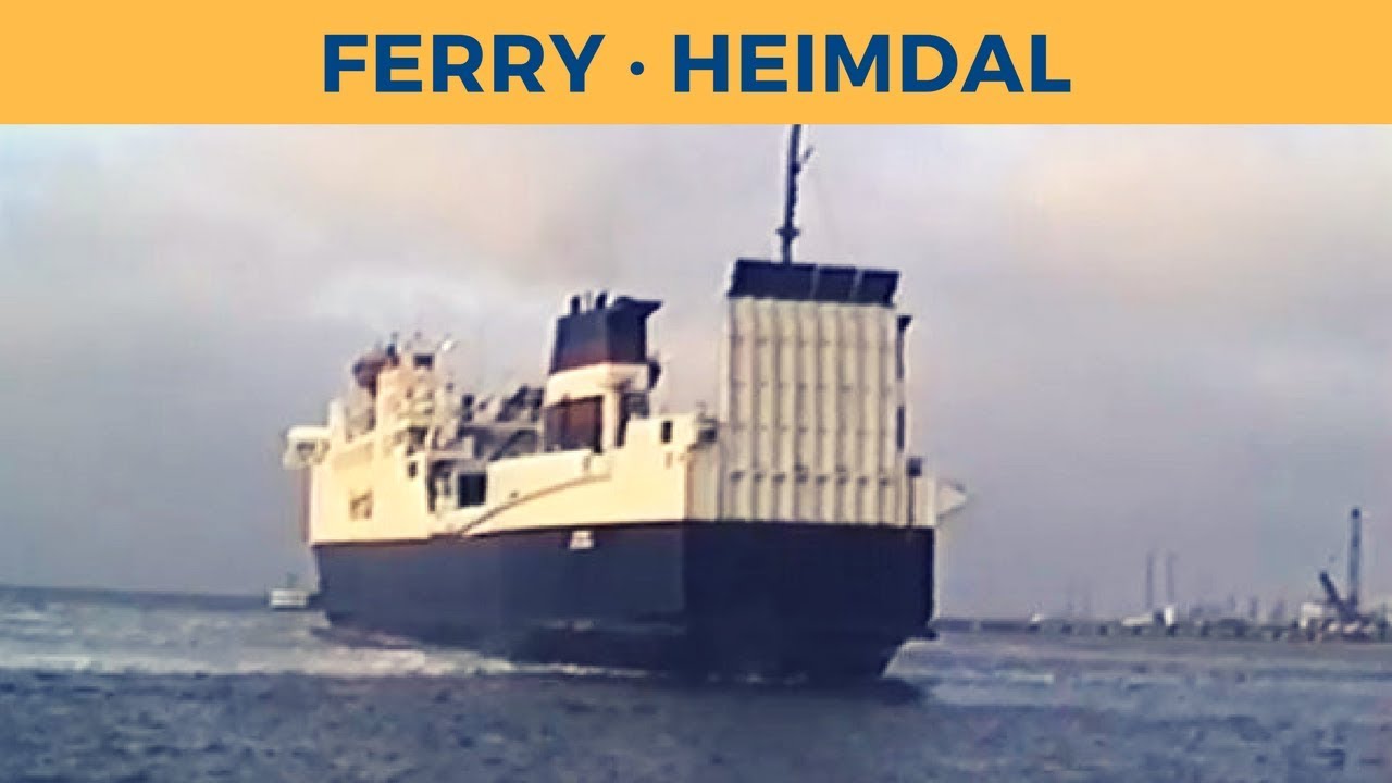 Classic Ferry Video 1994 - Arrival of ferry HEIMDAL in Halsskov (DSB)