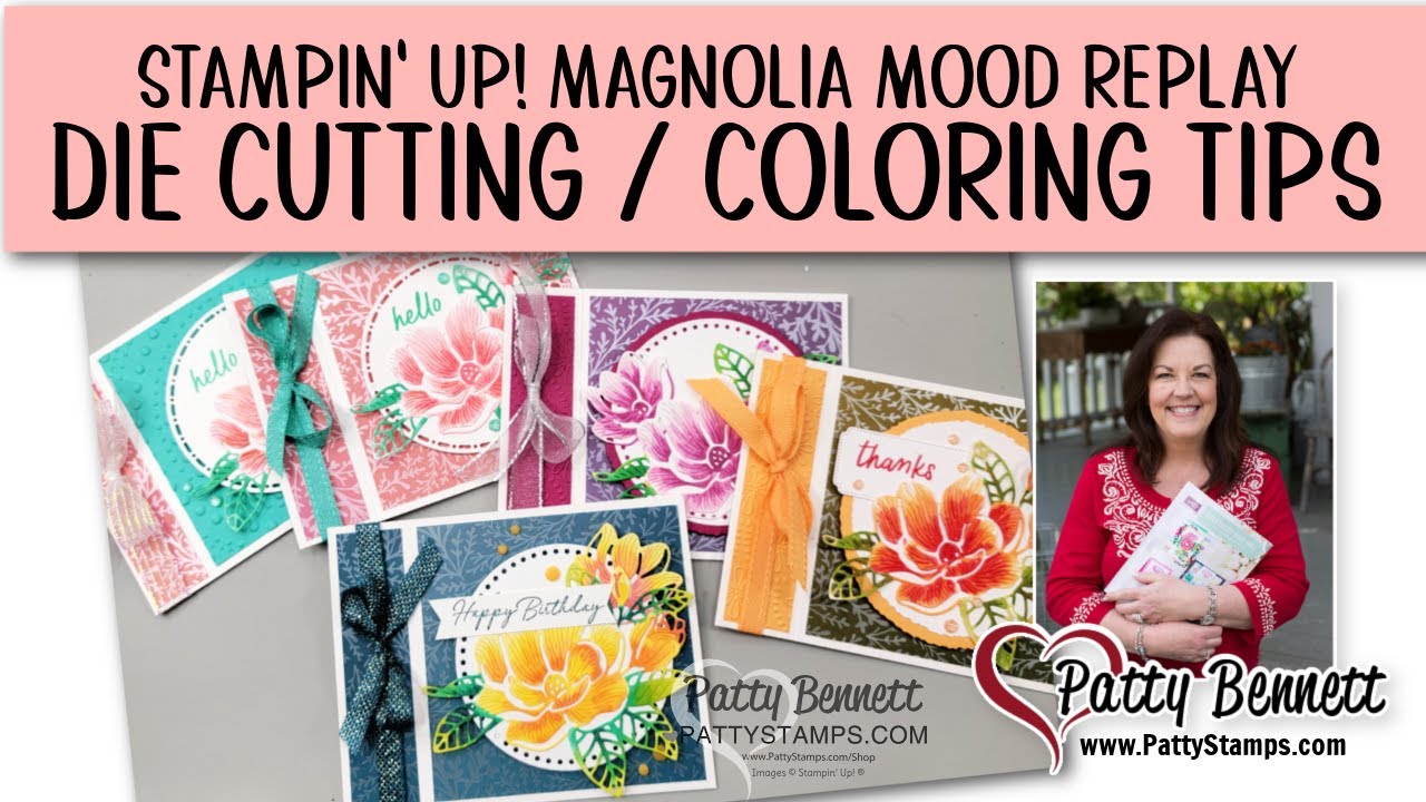 Die Cutting & Stampin' Blends coloring tips: Magnolia Mood from Stampin' UP!
