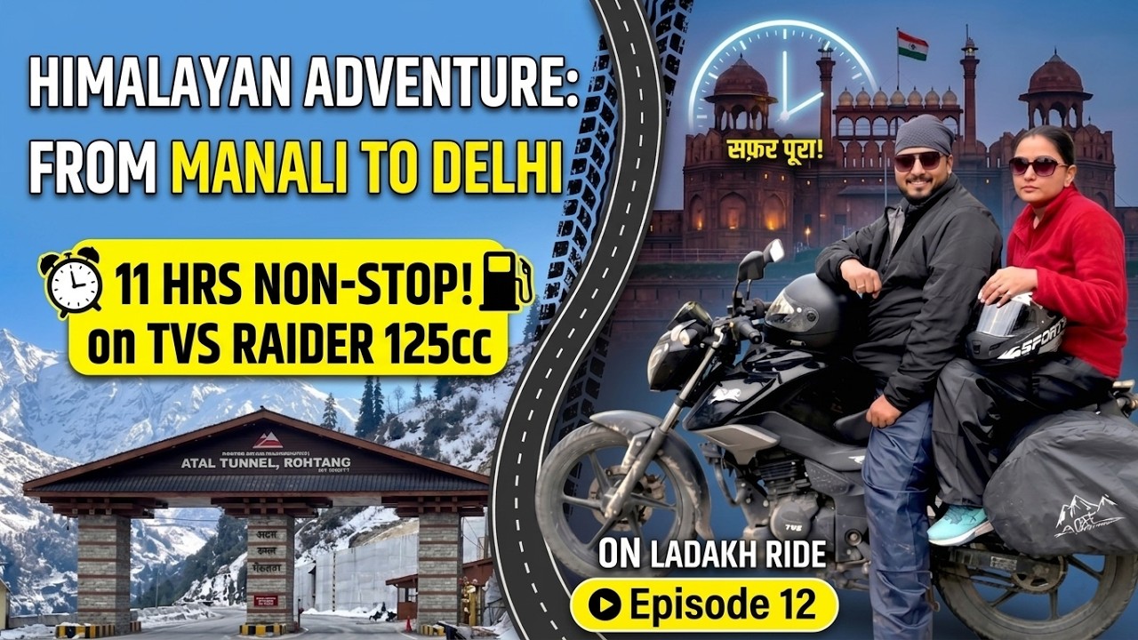 Manali to Delhi in Just 11 Hours on TVS Raider 125cc