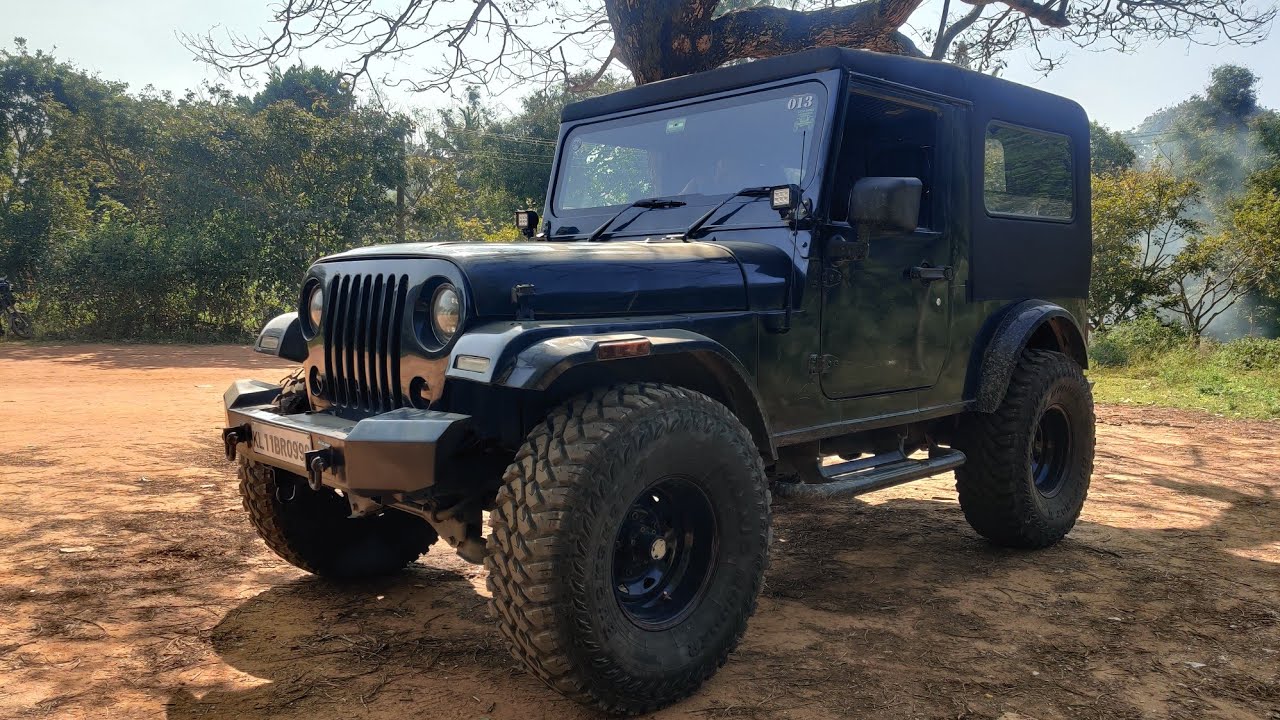 #MahindraThar Crde 4x4 Modified with Hardtop Maxis 35 inch Tyres Offroad Bumper Done @ Jeepzone