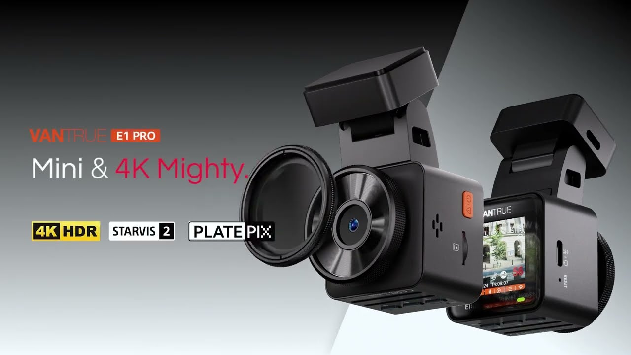 Small in Size, Big on Performance: Vantrue E1 PRO Dash Cam with 4K & PlatePix&trade; Protection