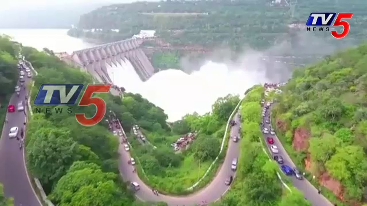 Amazing Srisailam Dam Exclusive Drone Visuals | TV5 News