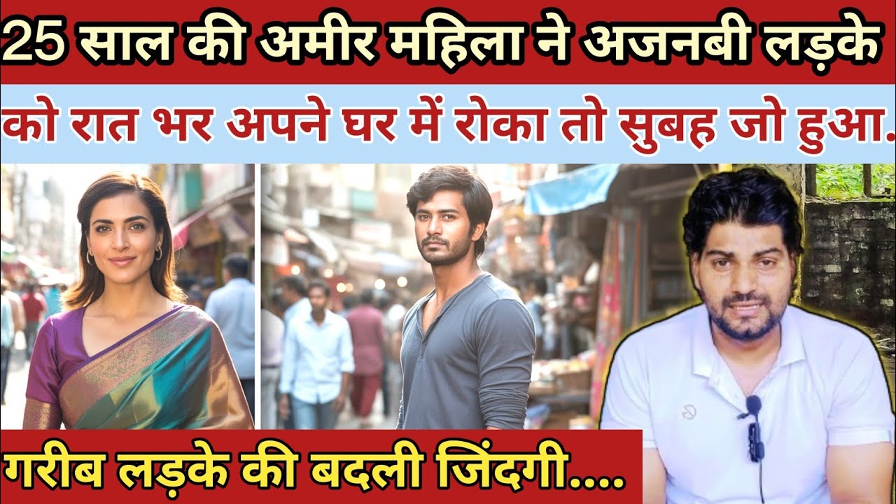 25 साल की महिला ने अजनबी लड़के को रात को घर में रोका और फिर सुबह जो हुआ सभी लोग|| Emotional Story 