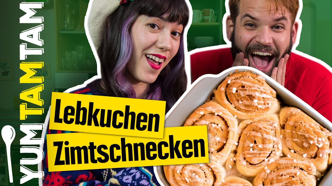 Lebkuchen-Zimtschnecken // Mit Frosting // #yumtamtam