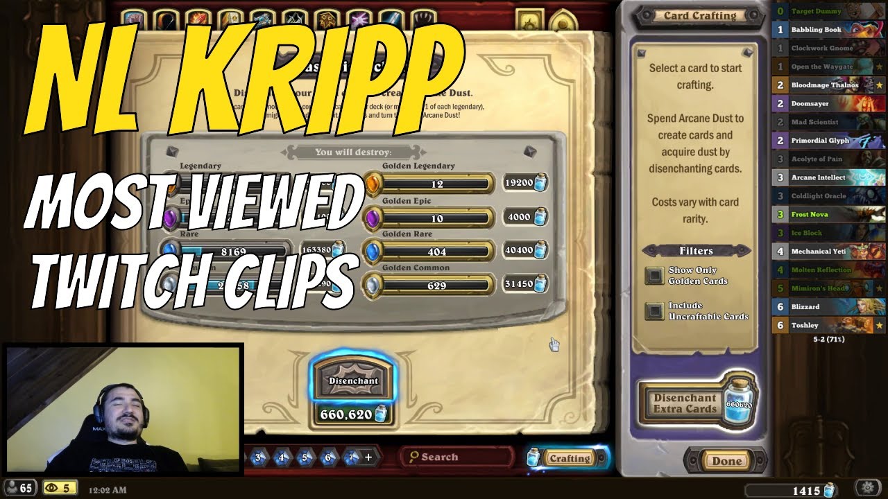 nl_Kripp's Most Viewed Twitch Clips of all time