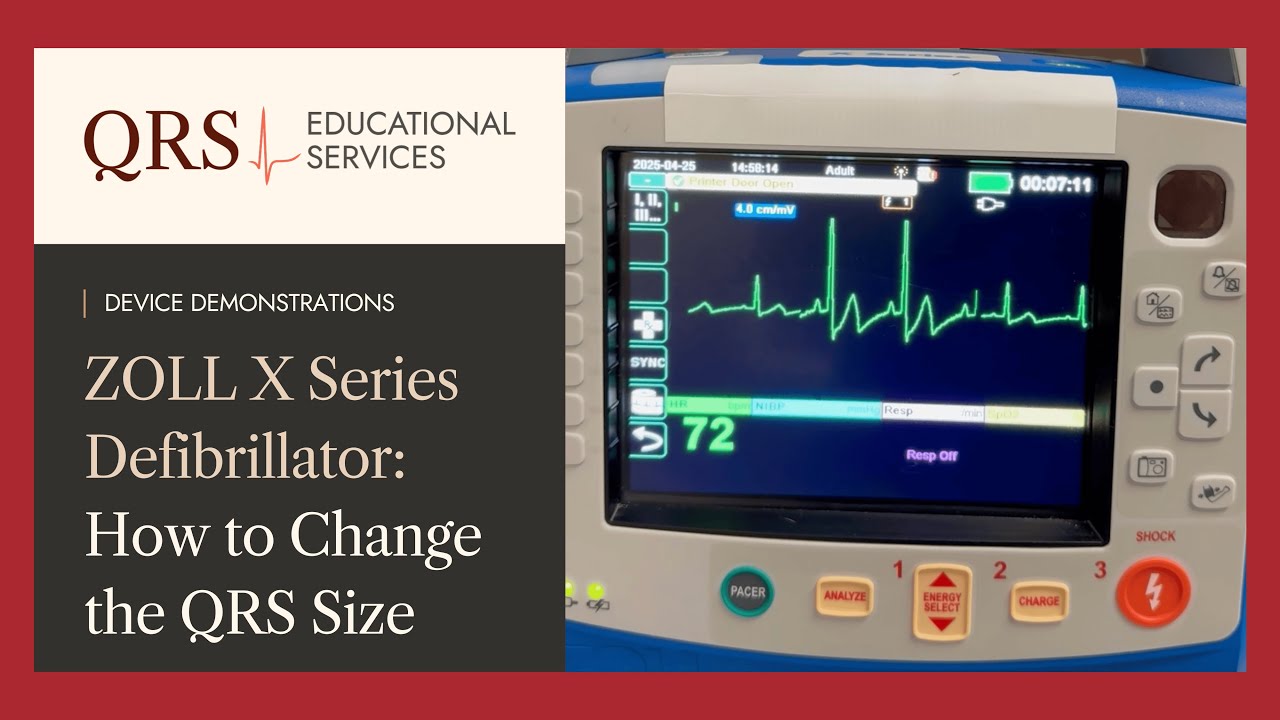 ZOLL X Series: How to Change the QRS Size | QRS Educational Services