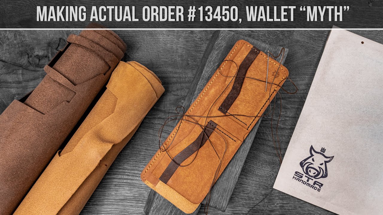 A day of leather crafter - making bifold wallet 