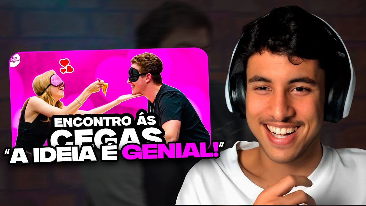 REACT DO RENATINHO: Você beijaria alguém sem ver? ENCONTRO ÀS CEGAS! | PAULO VITA SHOW