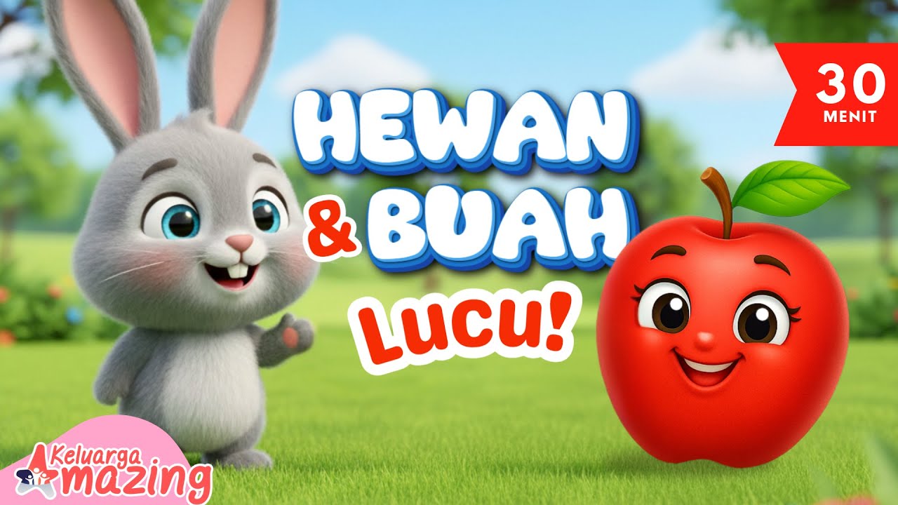 🍋 Belajar Nama Buah & Hewan Lucu | Video Edukasi Anak TK & PAUD Interaktif Mengenal Buah dan Hewan 🐶