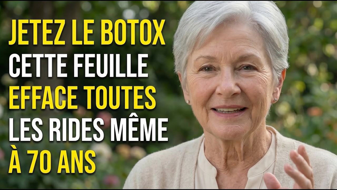 J’ai 74 ans... Oubliez le Botox : cette feuille efface les rides même à 70 ans