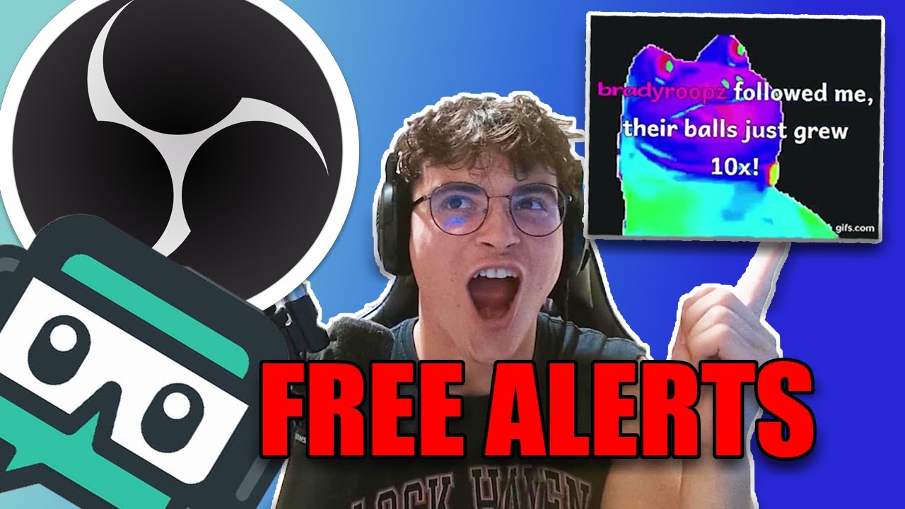 How to Setup Alerts for Streaming Twitch, YouTube  (OBS & Streamlabs)