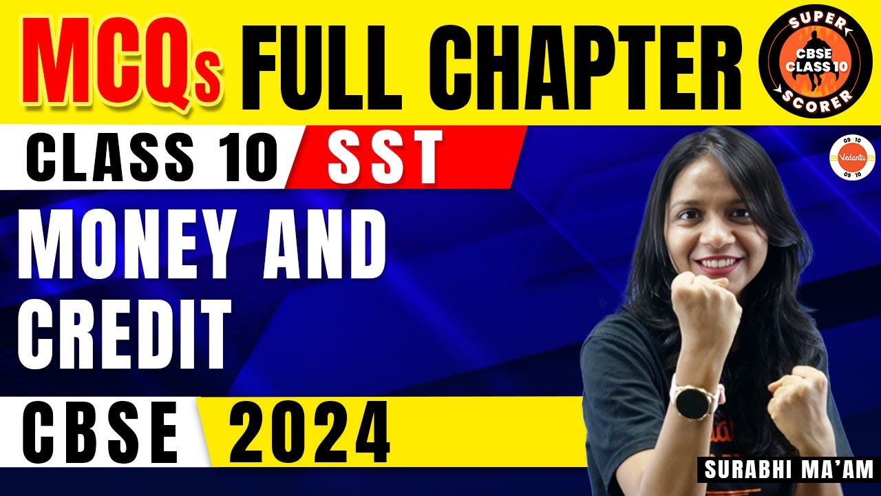 IMPORTANT SST MCQs: Money and Credit Class 10 | NCERT 10th Economics Chapter-3 MCQ Questions