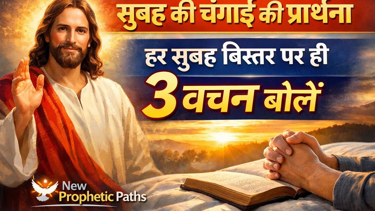 सुबह बिस्तर पर 3 वचन बोलें / सुबह की प्रार्थना #dailyprayer #jesusprayer 