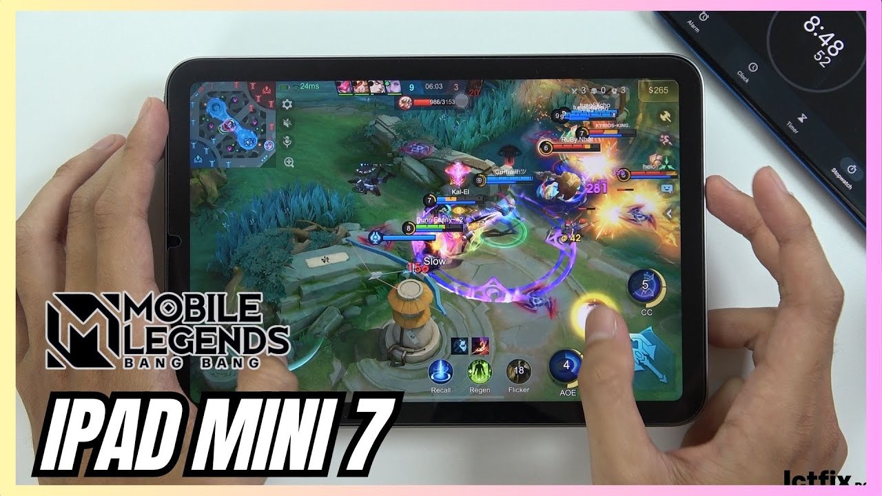 iPad Mini 7 Mobile Legends Gaming test MLBB | Apple A17 Pro