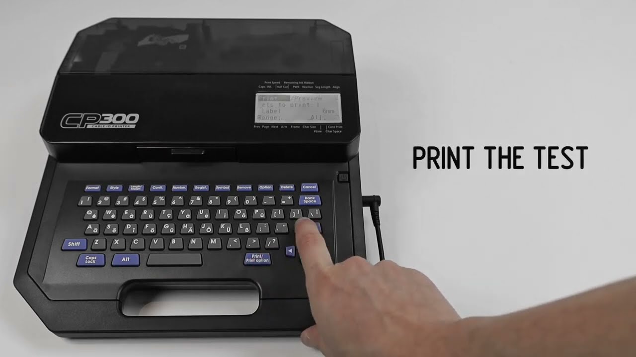 CP300 - Cable ID Printer - Text adjustment