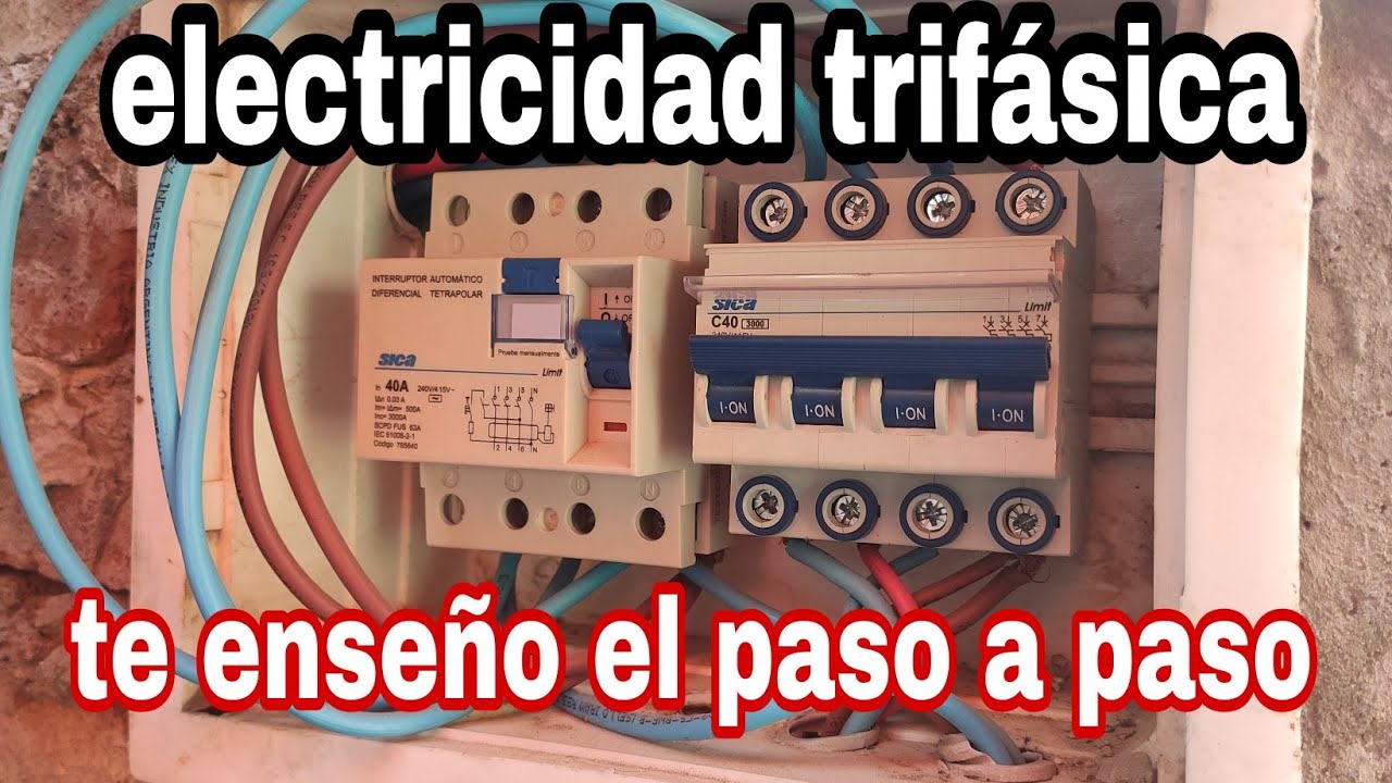 C&oacute;mo funciona la electricidad trif&aacute;sica en una casa ! te ense&ntilde;o el paso a paso..