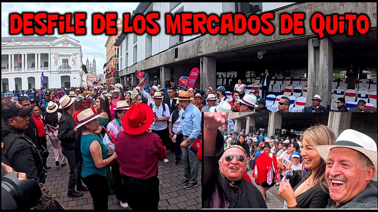 CON MAS DE 40 MERCADOS DE QUITO DESFILARON  LAS CASERITAS EN EL CENTRO HISTÓRICO  DE LA CAPITAL