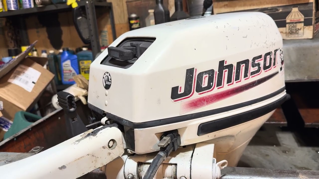 2003 Johnson 10hp outboard tank test 
