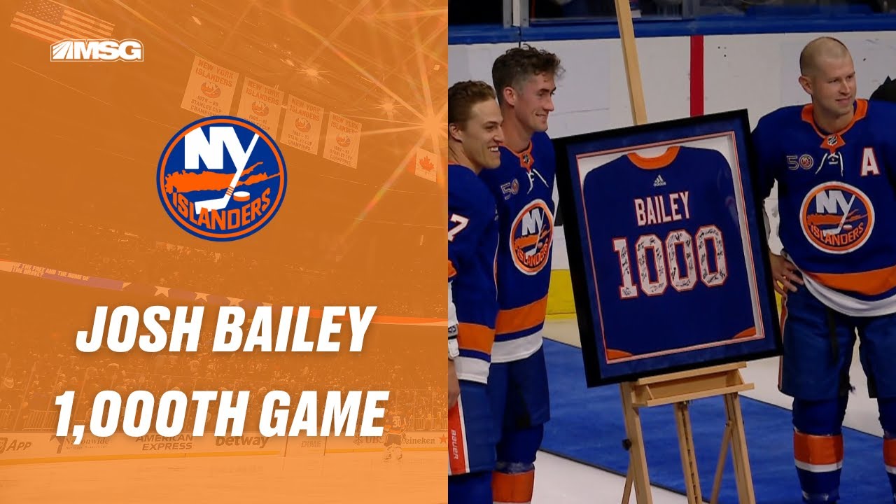 Josh Bailey 1,000th NHL Games Celebration | New York Islanders