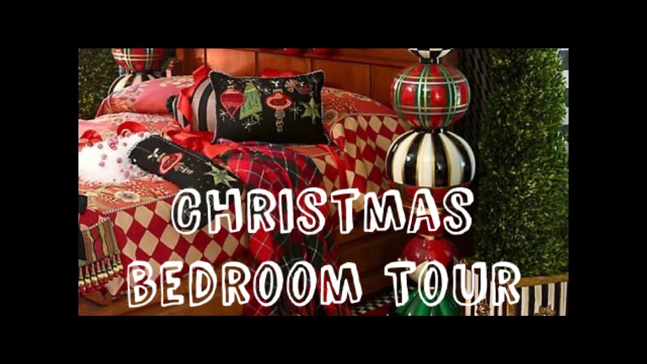 CHRISTMAS BEDROOM TOUR #farmhousechristmas #christmas #decoratingideas