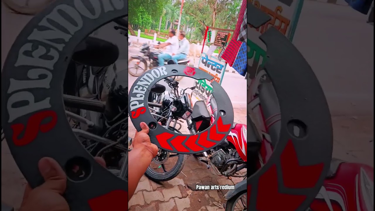 splendor wheel cover modified 😈🔥 