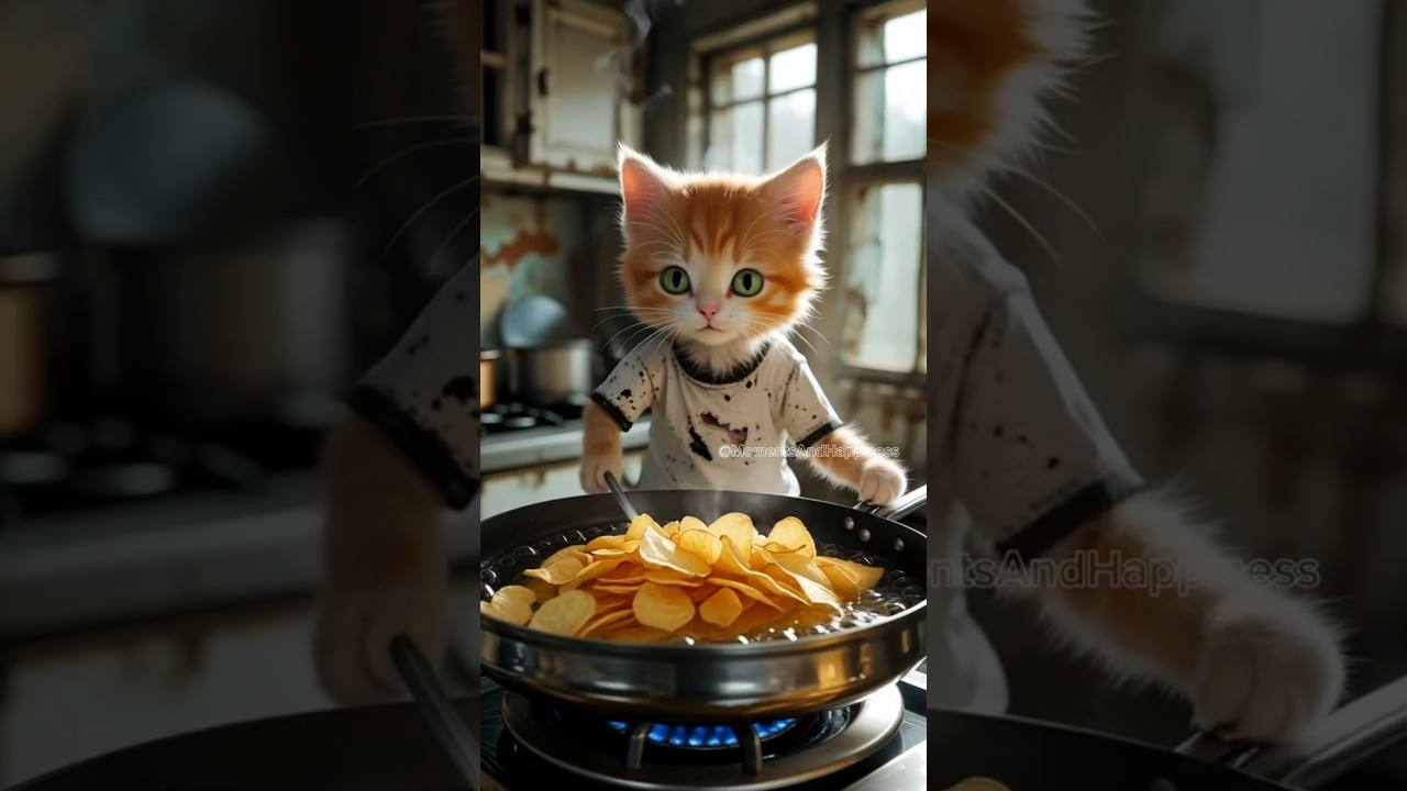 poor hardworking cat | funny cat 