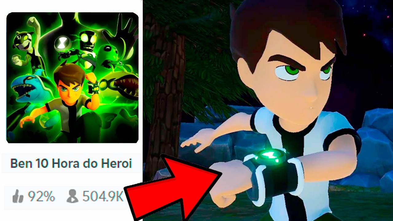 TESTEI JOGO de Ben 10 Mais BEM AVALIADOS no ROBLOX
