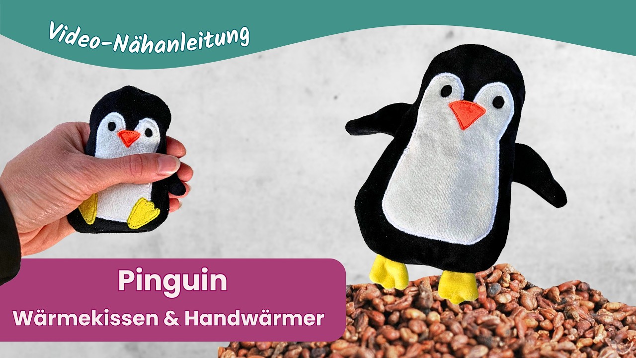 Pinguin Wärmekissen & Handwärmer nähen 🐧 | Süßes und einfaches Nähprojekt
