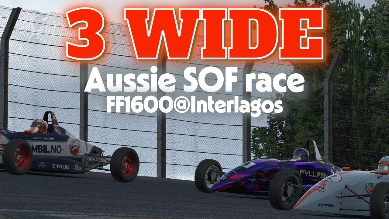 FF1600 Aussie SOF at Interlagos | Slippy 3-Way Battle