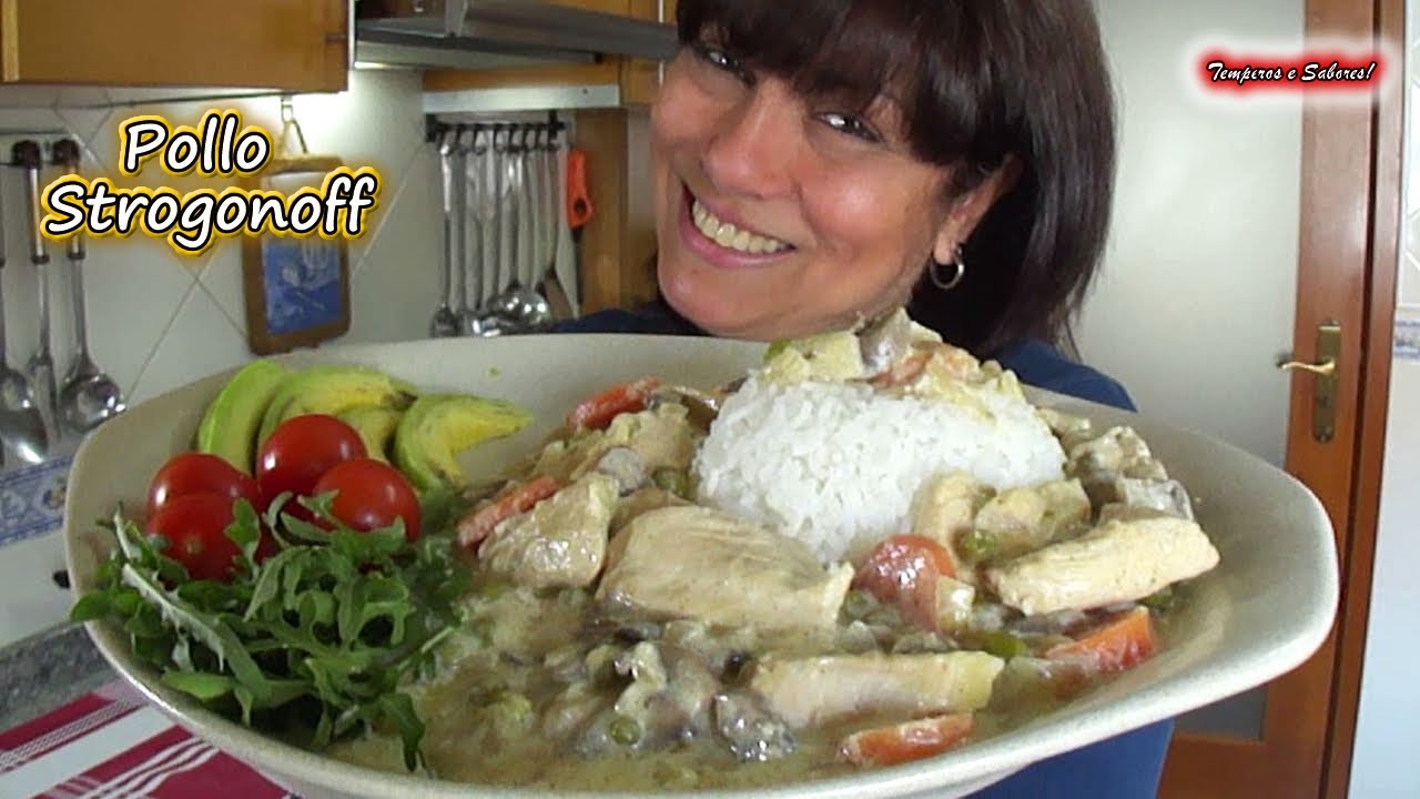 RECETA FÁCIL DE POLLO STROGONOFF DELICIOSO