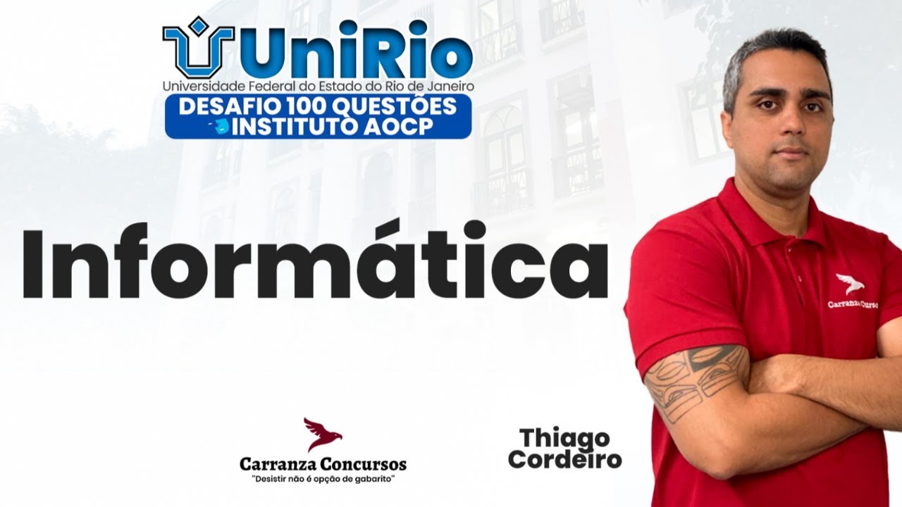 Concurso UNIRIO | Inform&aacute;tica | Desafio 100 Quest&otilde;es para Prova