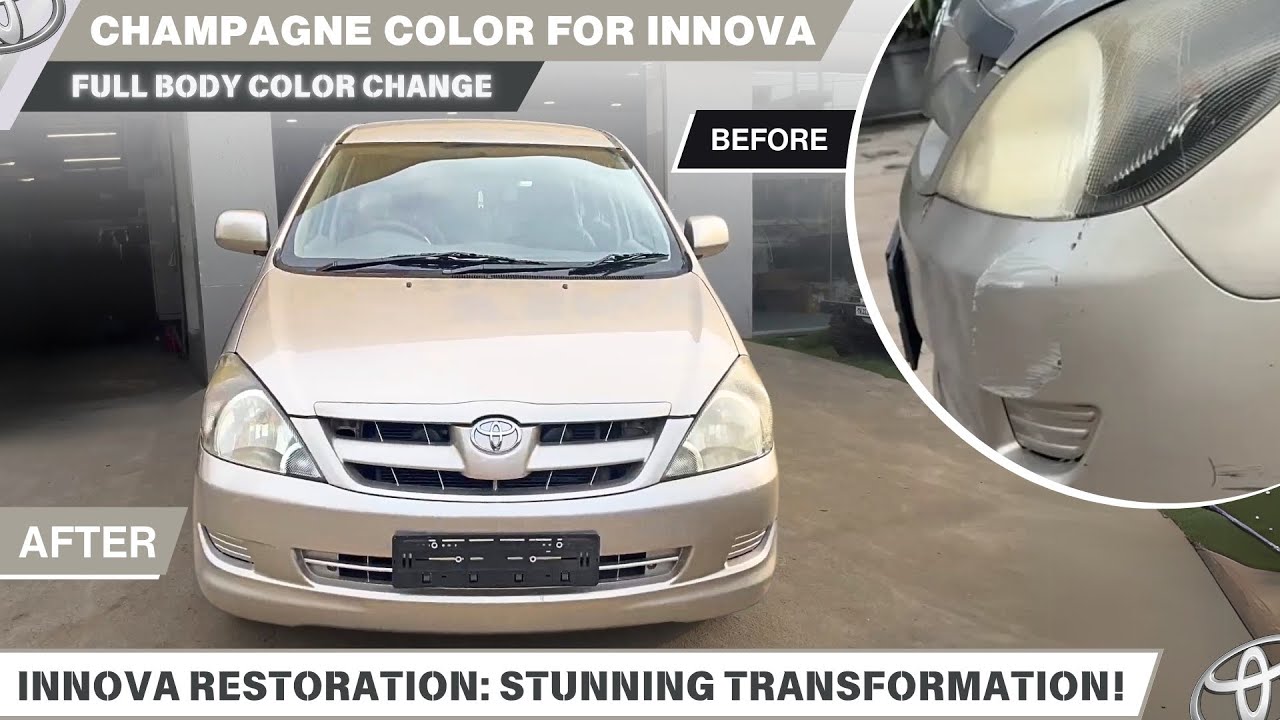 Innova- Full-body Restoration and Successful Insurance Claim | Tinkr