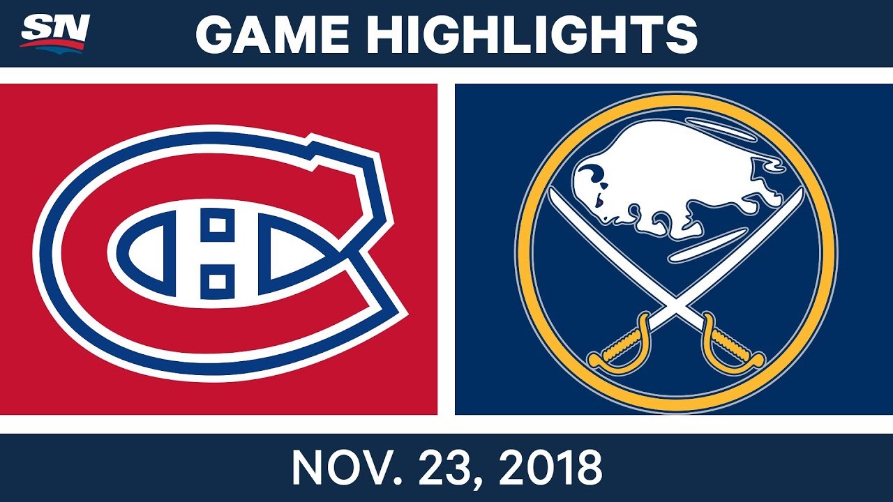 NHL Highlights | Canadiens vs. Sabres – Nov. 23, 2018