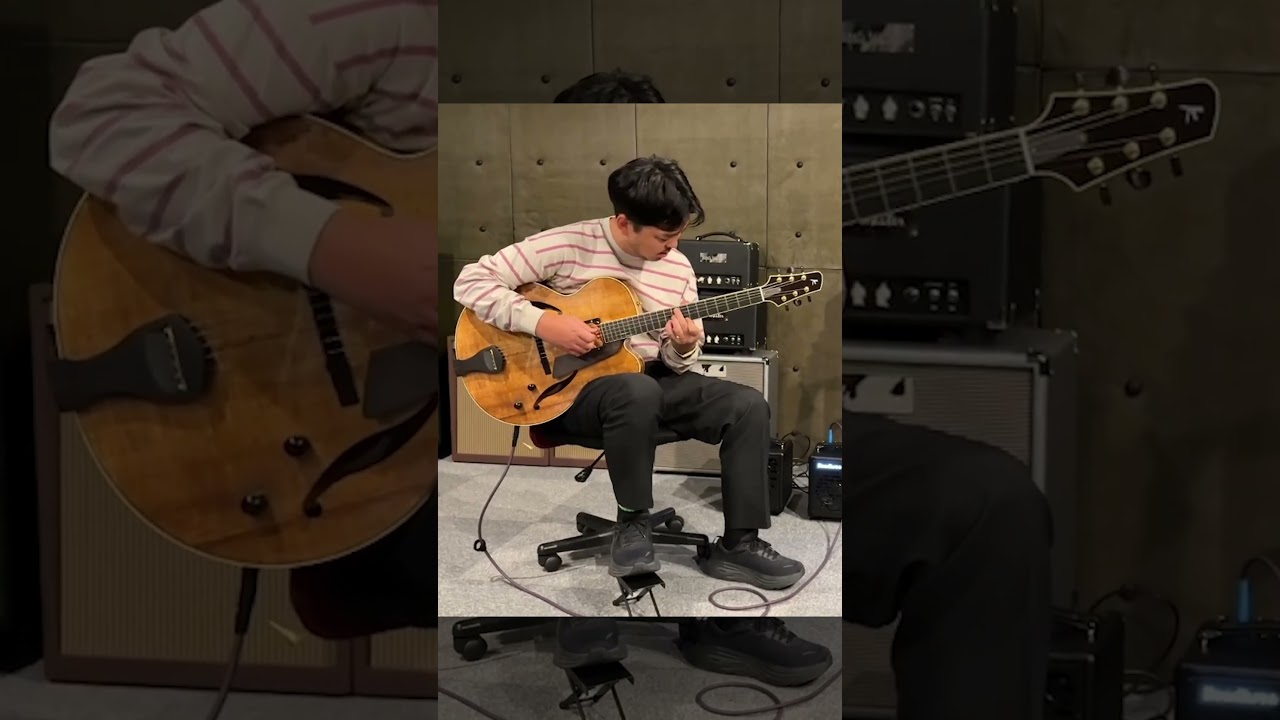 清水行人 with #KikuchiGuitars Archtop 