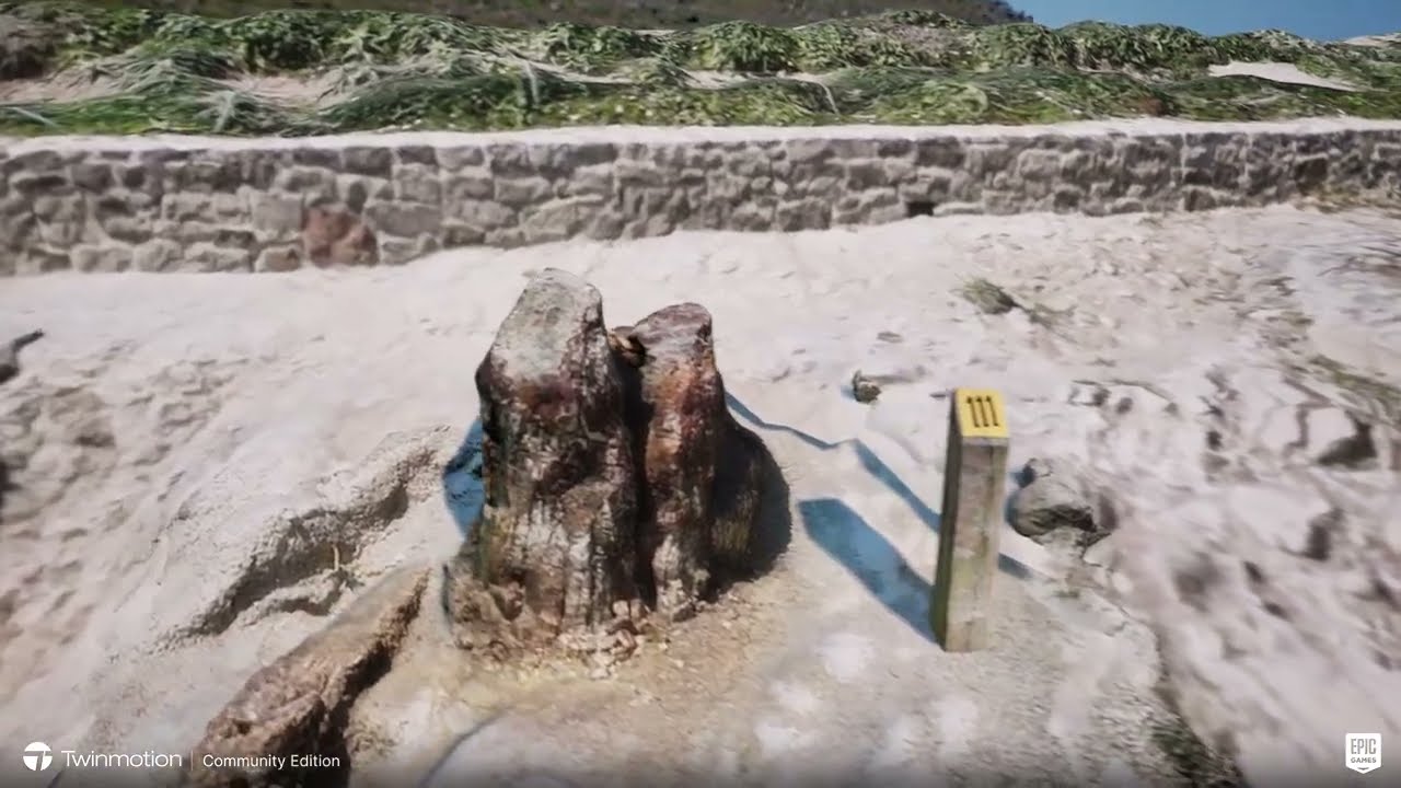 Cartography and game engines : Petrified forest park - I.Toubeleki