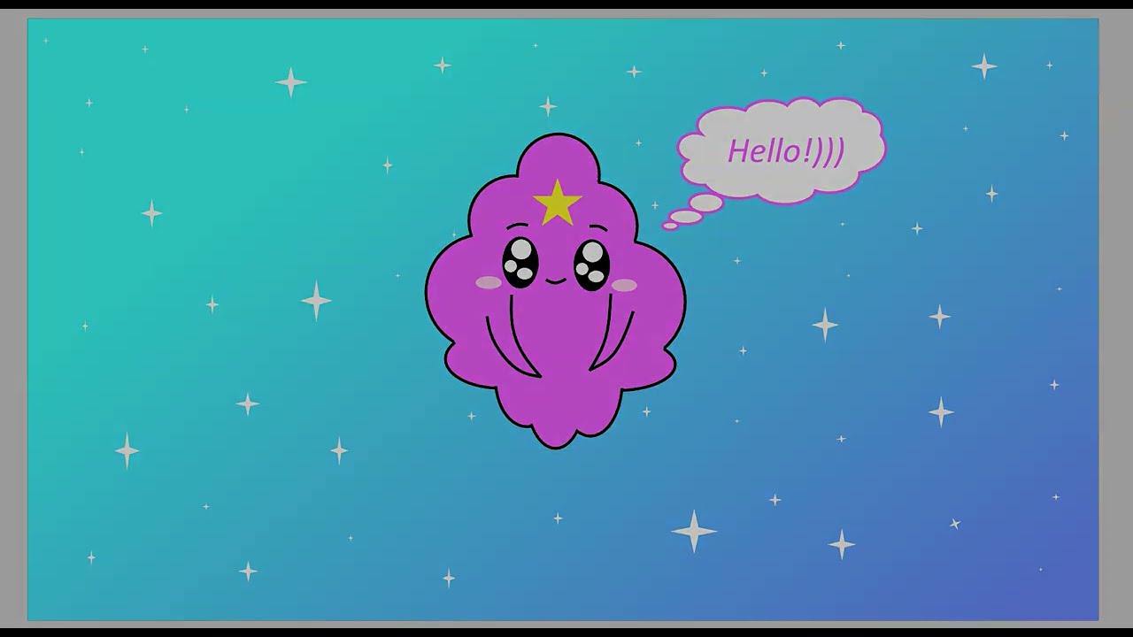 Рисуем Принцесса Пупырчатого Королевства / Drawing Lumpy Space Princess (paint)
