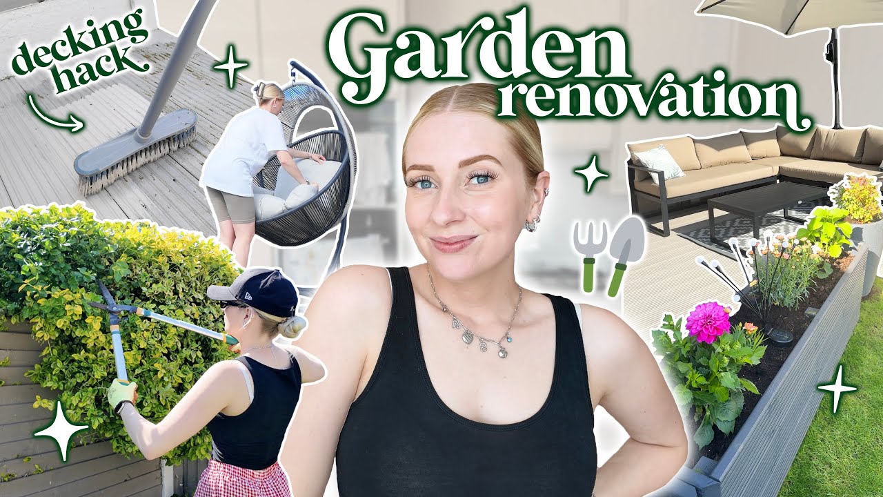 clean, repaint & refresh my garden with me 🌿 vlog style transformation!