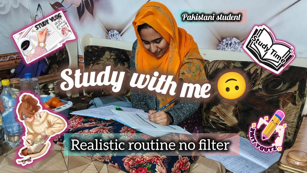 Day in my life productive study vlog |uni exams ka lieya study ki #pakistani student 