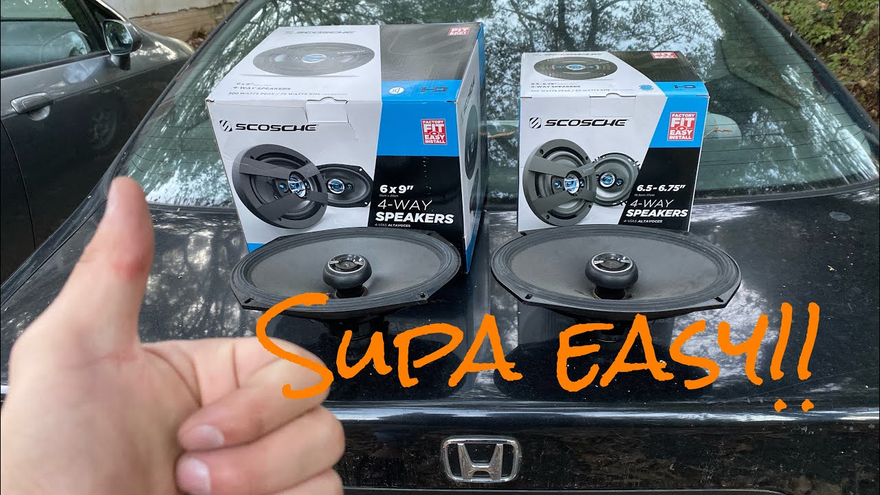 HOW TO INSTALL SPEAKERS FOR 95-00 HONDA CIVIC!!!