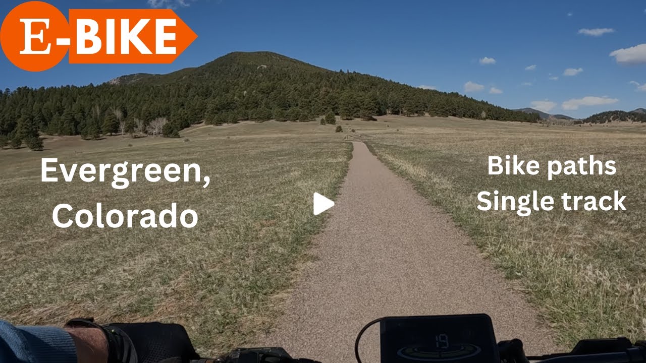 Bike trails near Bergen Park and Evergreen Colorado. Ebike adventure