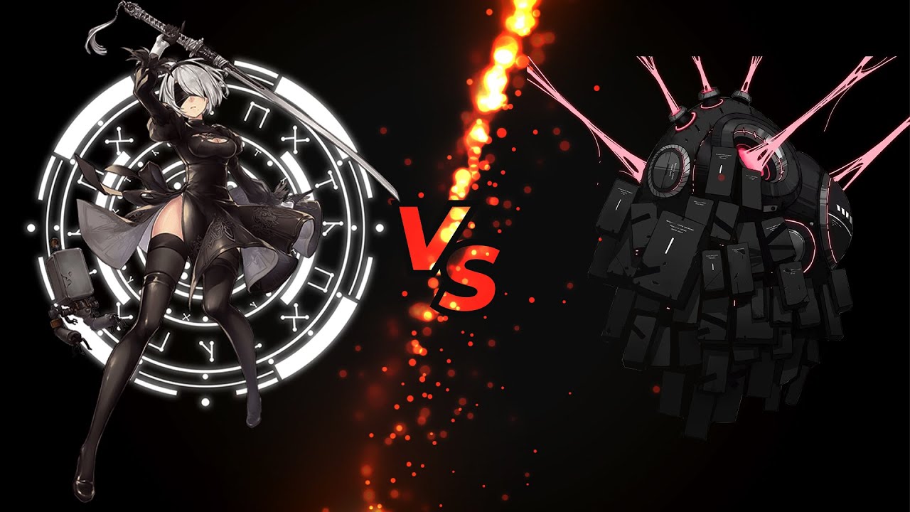 Punishing gray raven [PC client] 2B vs Mother structure