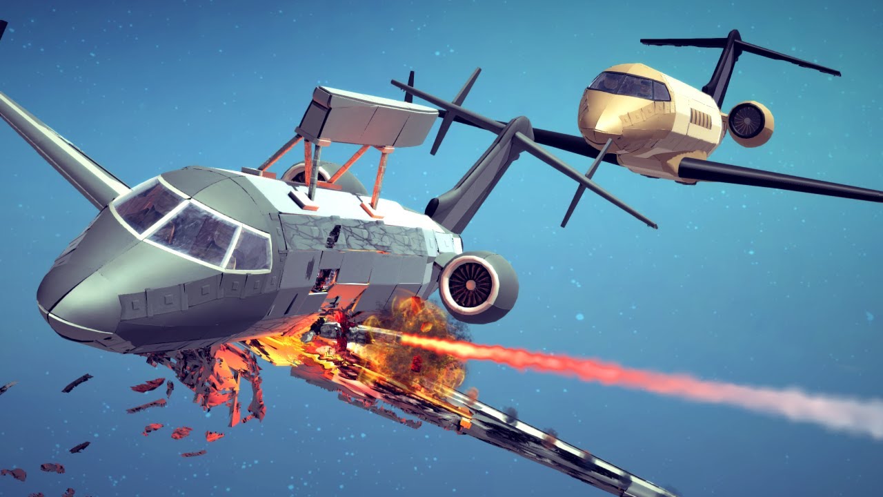 Airplane Crashes & Shootdowns #34 | Besiege