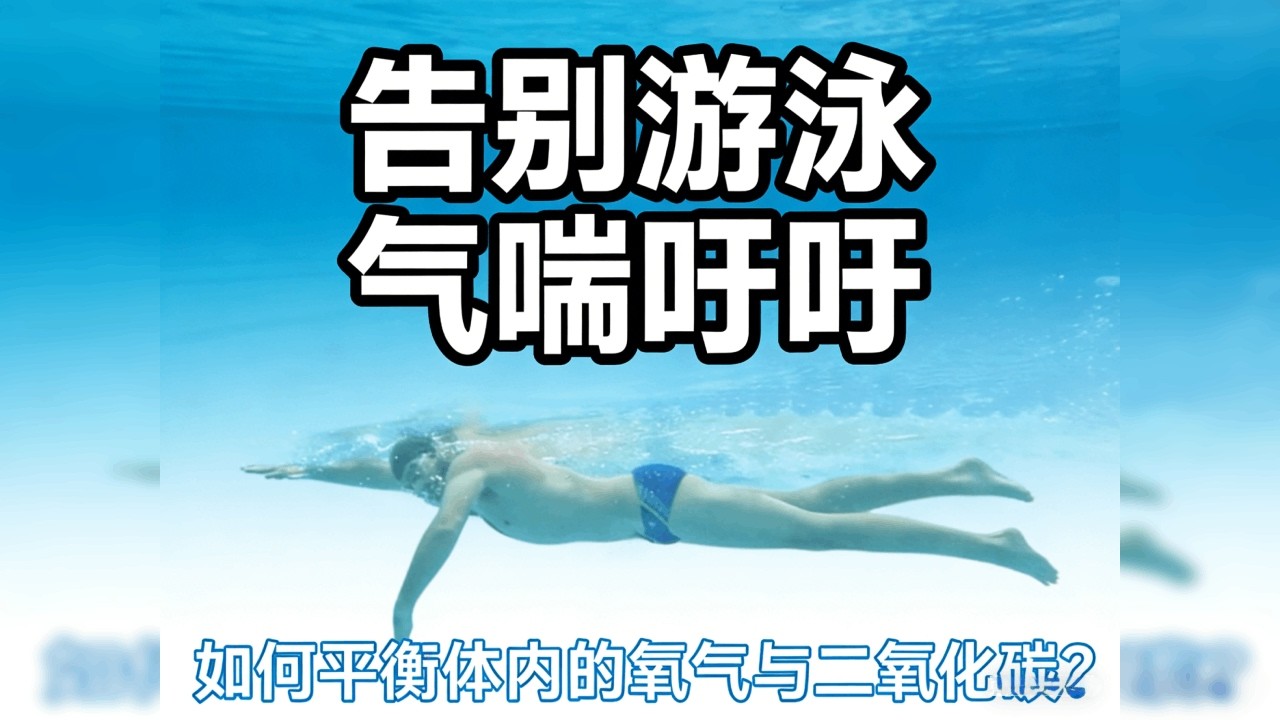 告别游泳气喘吁吁：如何平衡体内的氧气与二氧化碳？ #游泳技巧 #自由泳换气  #二氧化碳耐受训练 #游泳呼吸  #水中憋气  #游泳换气节奏