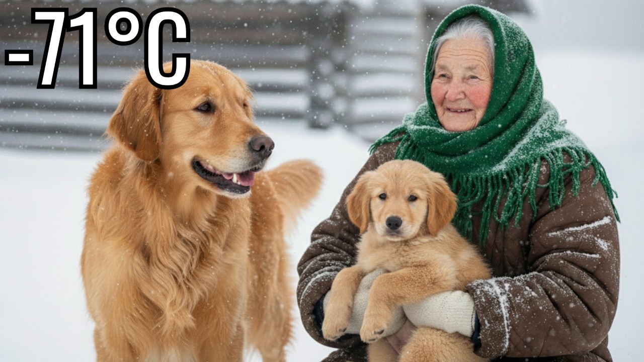 Frozen Solid in Her Woodshed: An Elderly Woman Saved a Golden Retriever Family at below 71°C