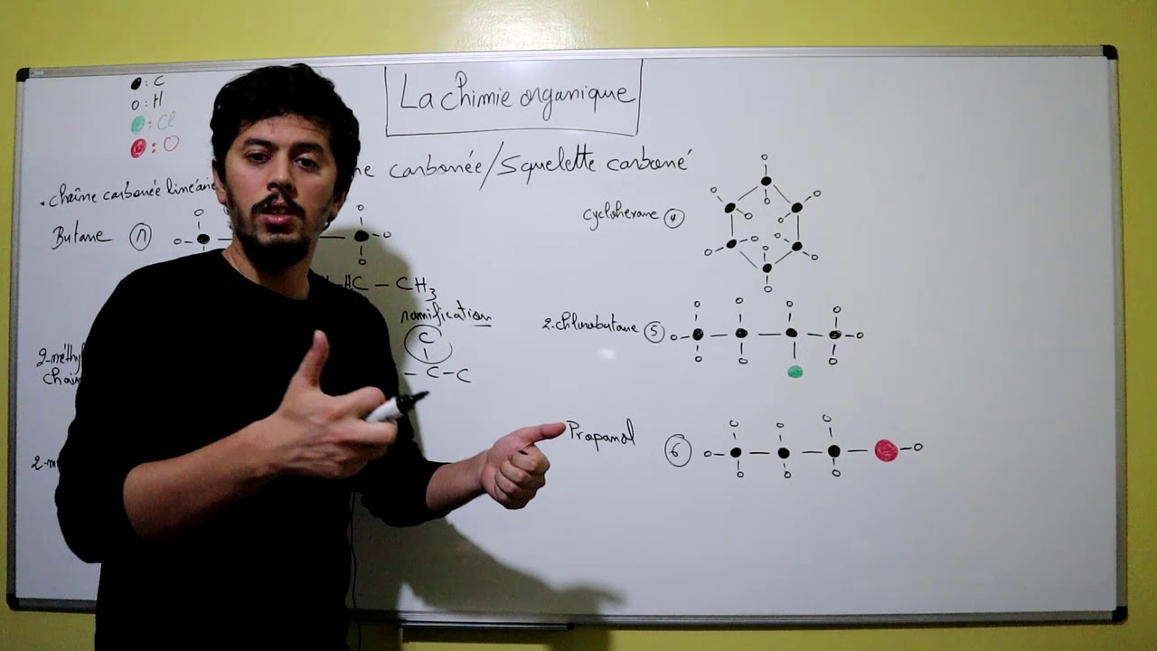 Chimie organique 1 (Chaîne carbonée/Squelette carboné) - 1bac BIOF
