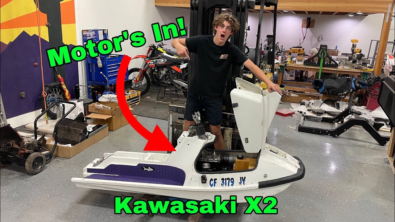 Kawasaki X2 Jet Ski Build Part 2! (Lot of progress made!!)